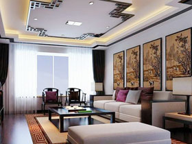 最愛中式風 24種中式客廳吊頂