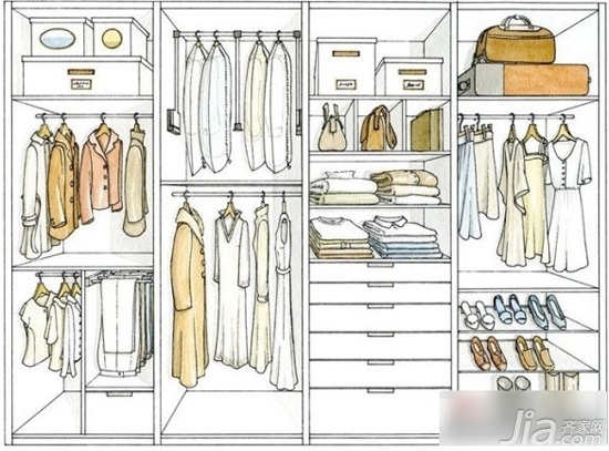 衣柜格局如何设计合理  衣柜功能分区