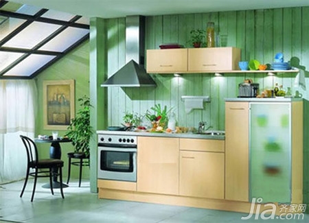 小厨房适用 3套经典一字型橱柜设计