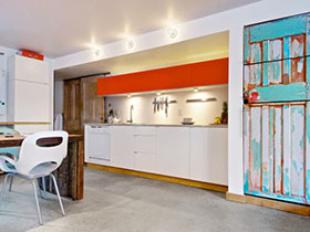 小清新厨房设计 15张彩色橱柜效果图