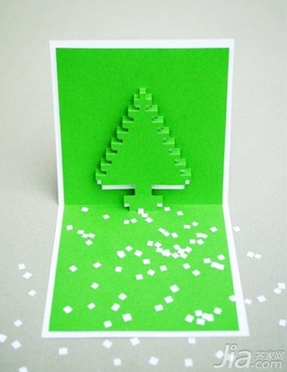 小学生卡纸手工制作图片大全 圣诞节立体贺卡