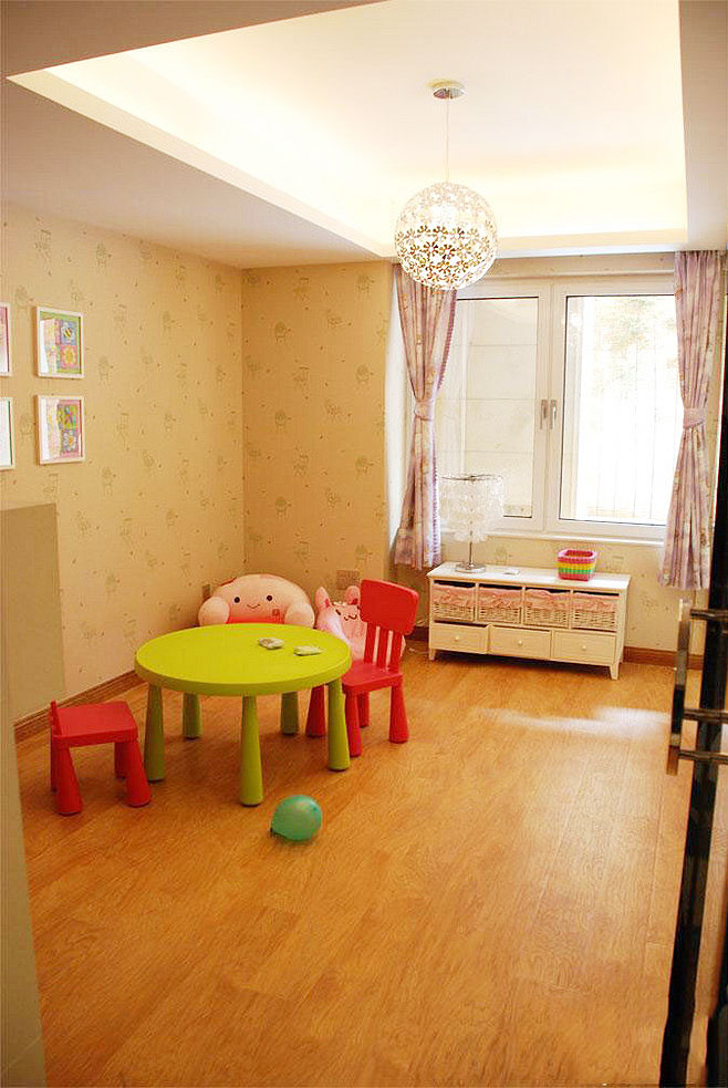 现代简约三居室儿童房吊顶装修效果大全2014图片
