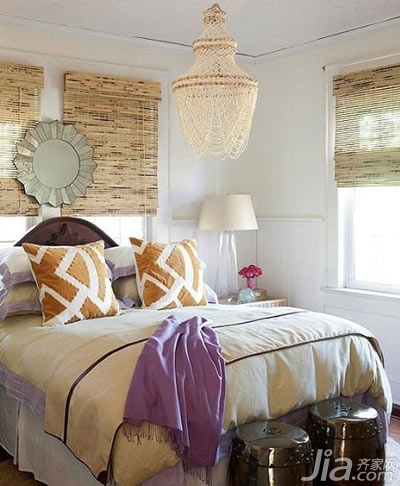 满目清新的卧室  体验色彩变换的魅力