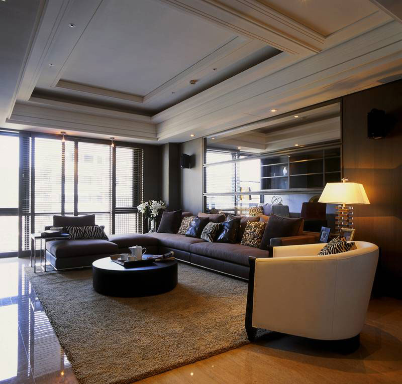 ,100平米装修,现代简约风格,三居室装修,沙发,客厅沙发