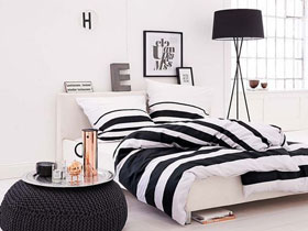 简单时尚的美 14款黑白卧室设计图