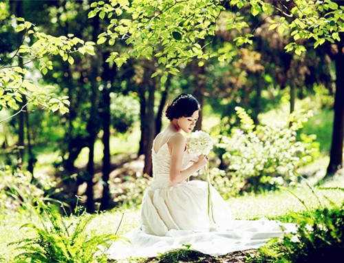 北京植物园_植物园婚纱