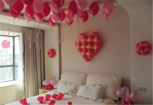 结婚婚房怎么布置 气球婚房布置图片欣赏