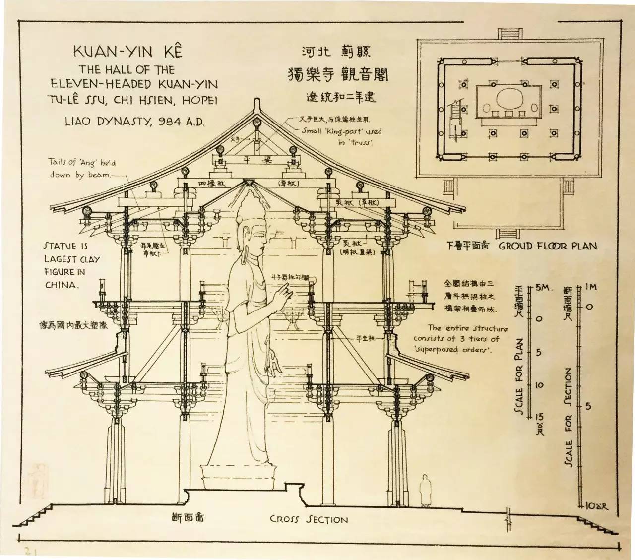 看了梁思成的手绘稿终于明白林徽因为啥没选徐志摩了