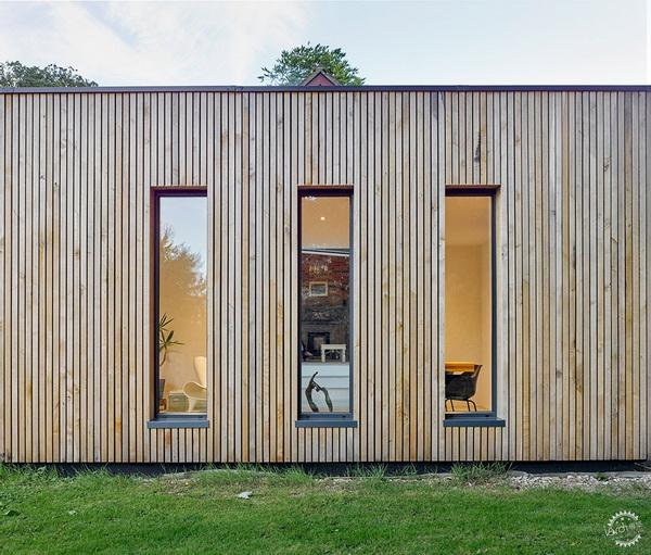 英国汉普郡谷仓建筑的木盒子扩展设计 Adam Knibb Architects (3)_调整大小