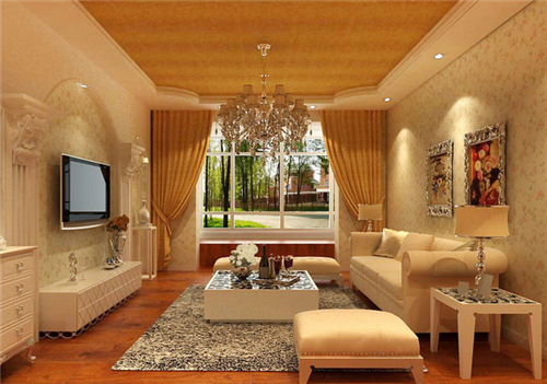 欧式小户型客厅装修效果图   匠心打造大气的小户型客厅