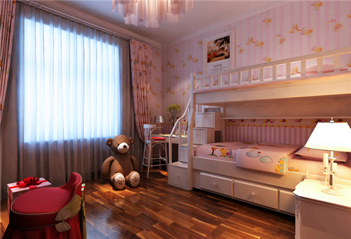 装修效果图儿童卧室  2021五彩斑斓的儿童房装修案例