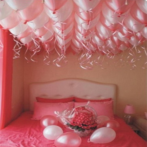 婚房布置效果图气球拉彩花