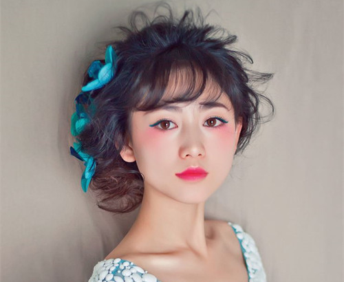 北京新娘造型图片2017款 新娘发型怎么根据脸型选择