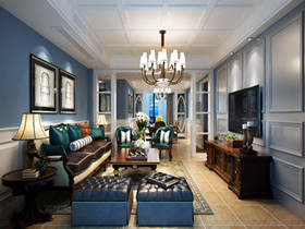 美式装修客厅效果图  让你瞬间爱上美式风格客厅