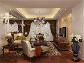 欧式客厅窗帘效果图 为客厅多添一份奢华