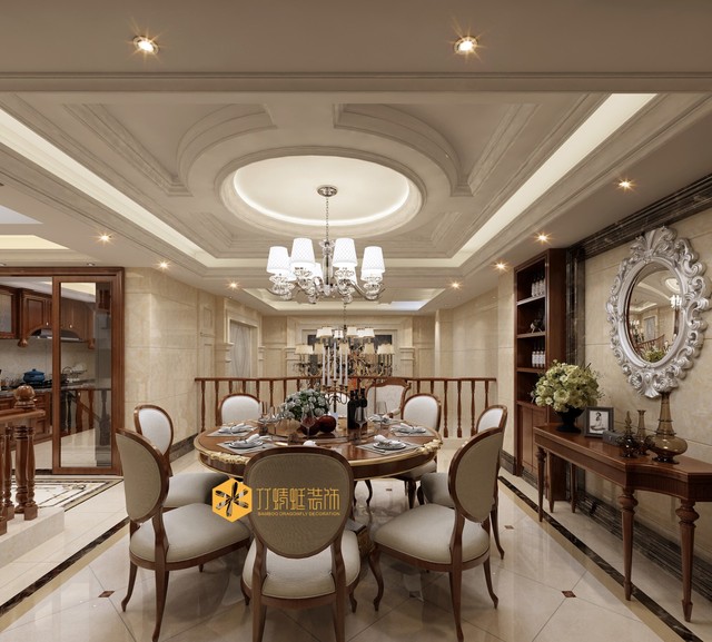欧式风格别墅餐厅装修效果图6/8