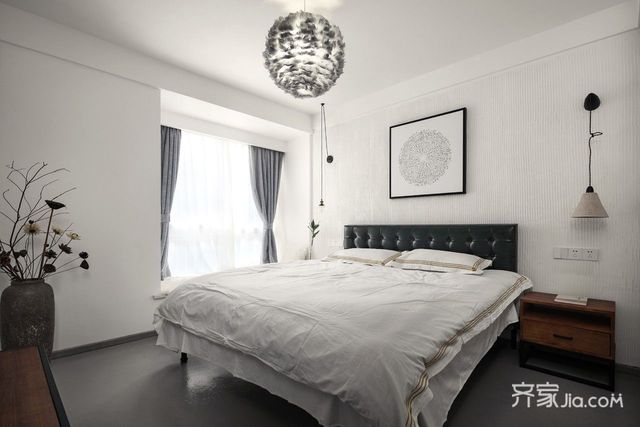 150平米简约复式装修卧室搭配图5/10