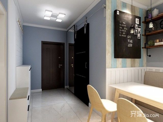 小户型宜家风格一居玄关装修效果图1/5