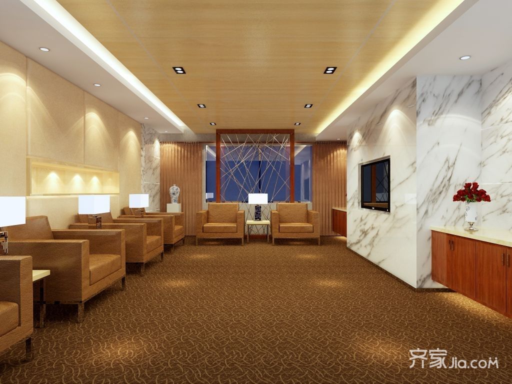 银行,20万以上装修,140平米以上装修,简约风格,吊顶,沙发,暖色调