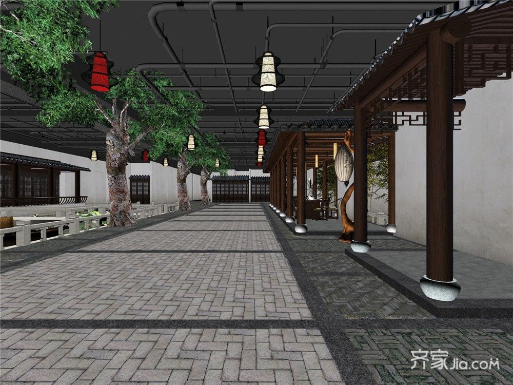 养生会所,20万以上装修,大户型,140平米以上装修,简约风格,过道,灰色