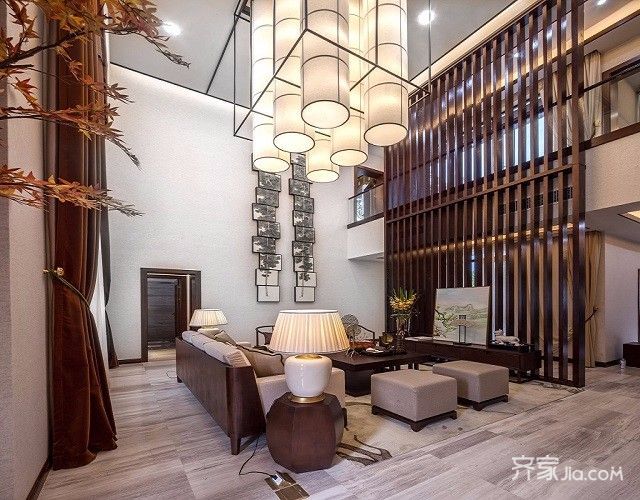 三居室中式装修副厅欣赏图7/9