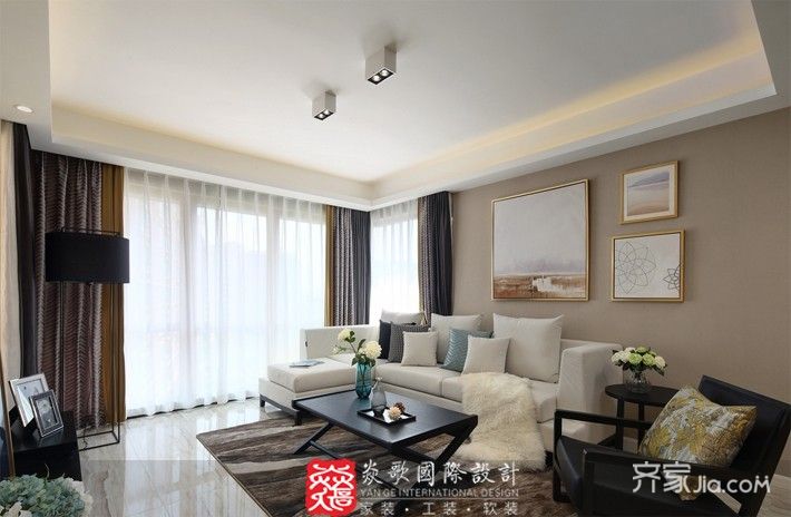 客厅装修效果图简洁大方 21210453.jpg