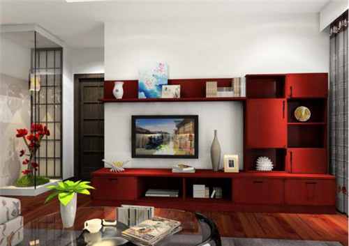 客厅实木电视柜效果图 实木电视柜优缺点有哪些