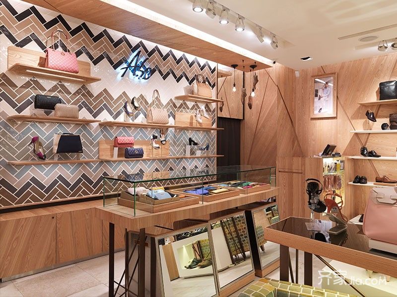 24万160平米loft商用装修效果图,a.s.o鞋包专卖店装修