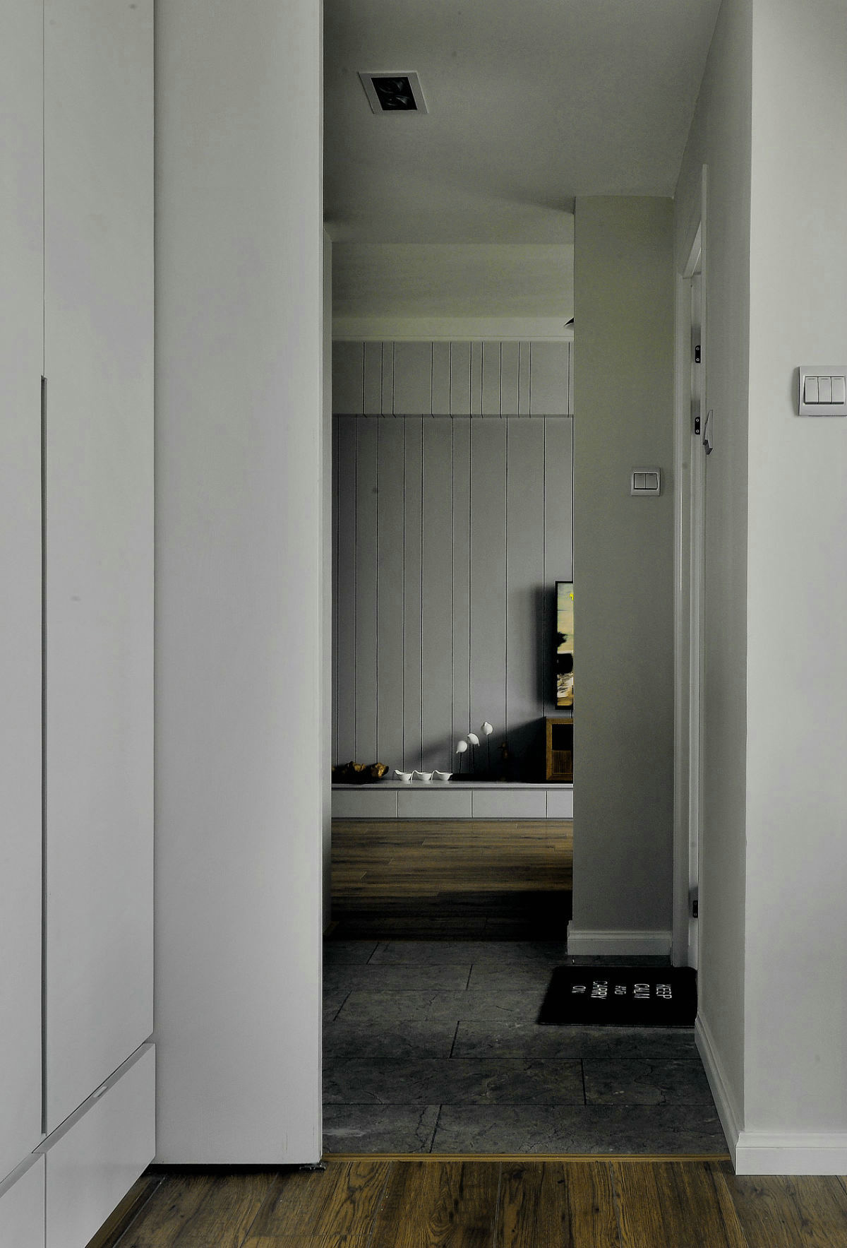 70平米装修,三居室装修,15-20万装修,现代简约风格,过道,门,白色
