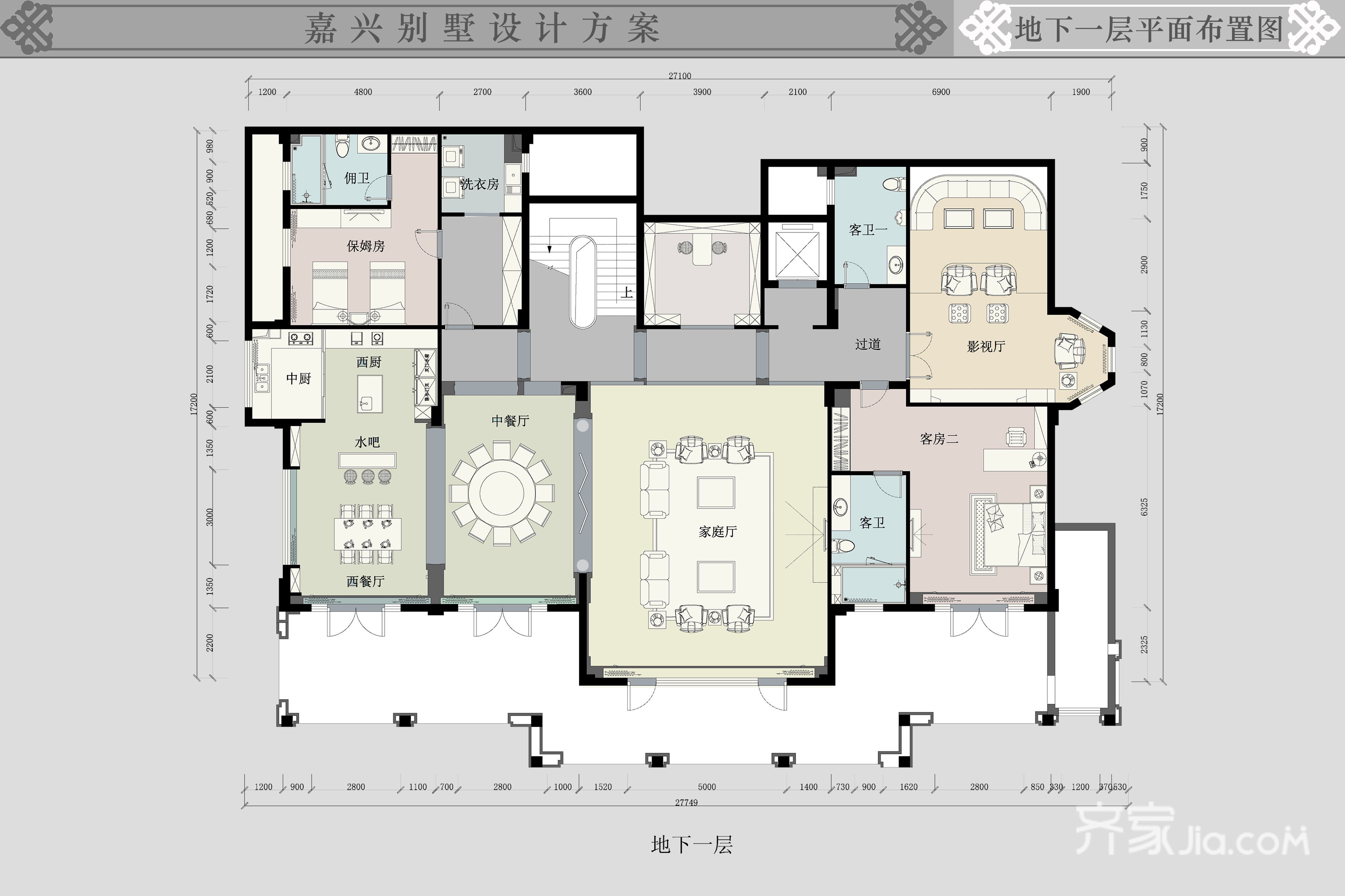 0万500平米欧式别墅装修效果图,古艺装修案例效果图