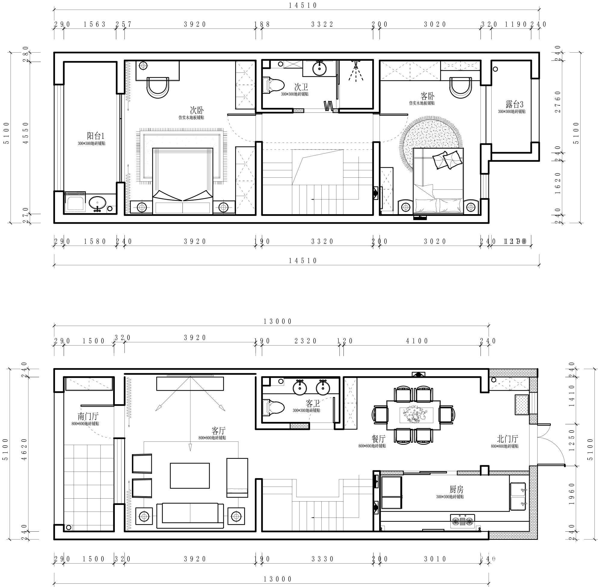3万74平米混搭二居室装修效果图,loft的设计案例 图