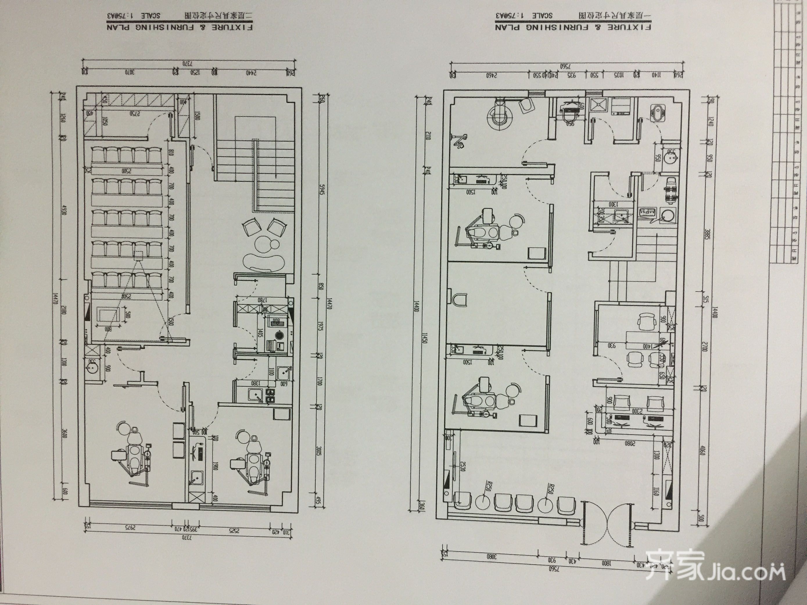 40万200平米简约工装装修效果图,爱雅仕口腔医院装修案例效果图-齐家