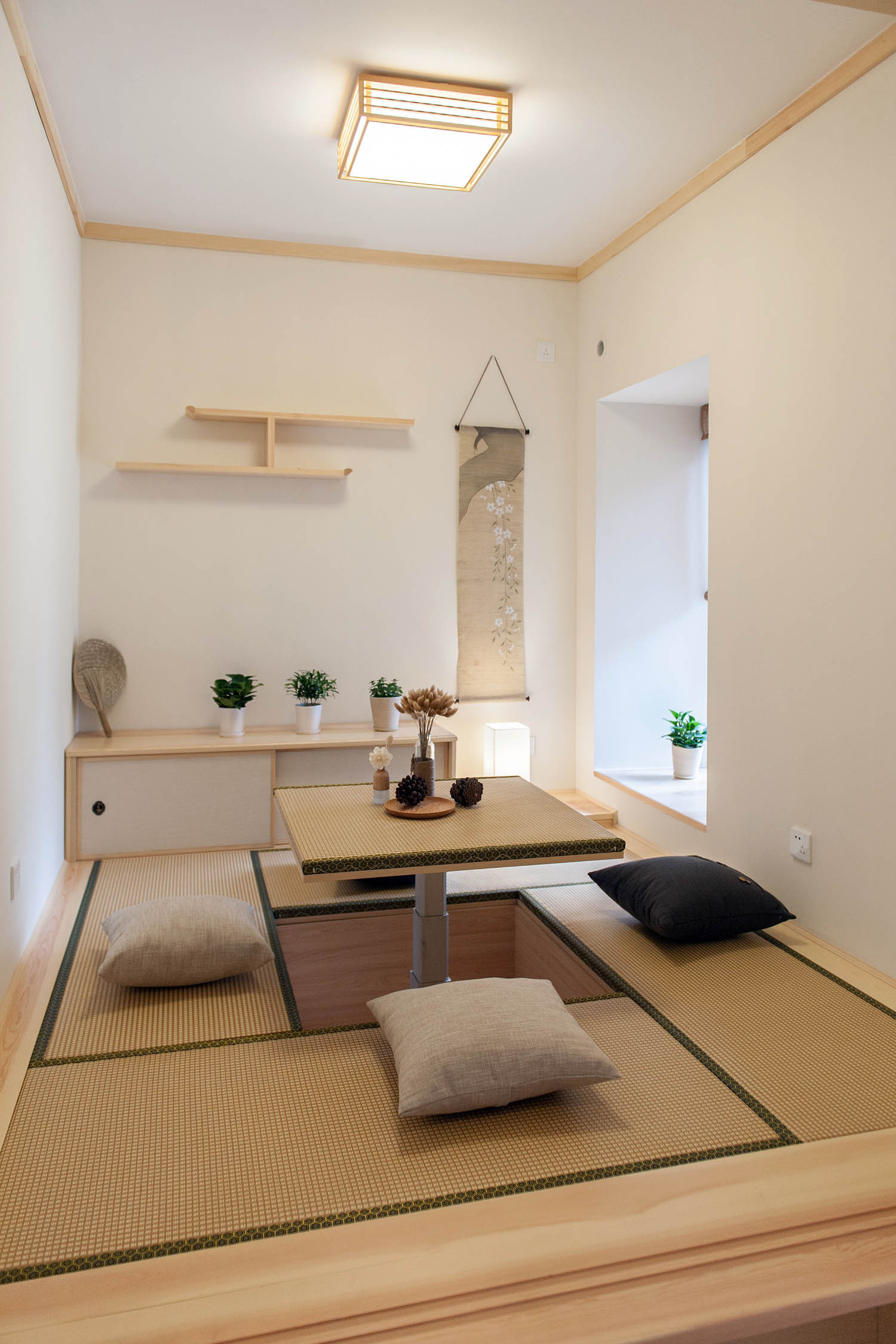 三居室装修,80平米装修,5-10万装修,日式风格,原木色