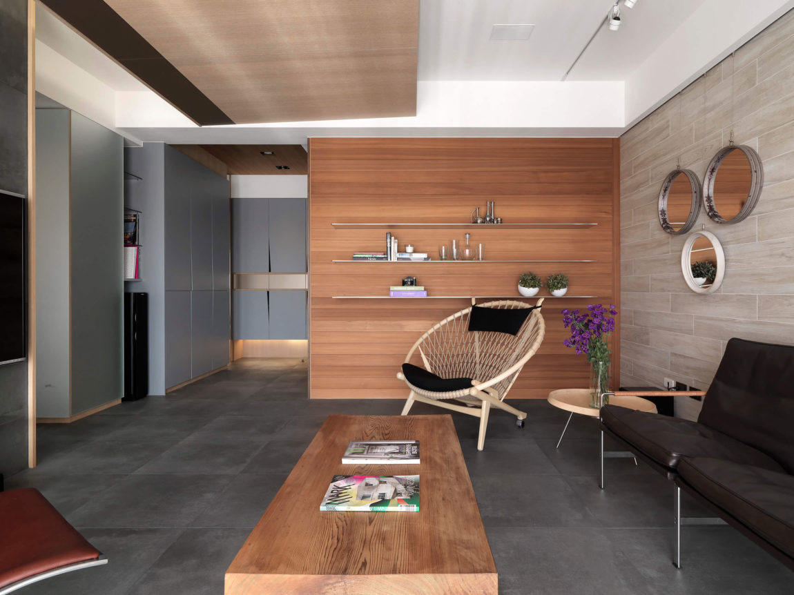 现代公寓客厅装修设计效果图