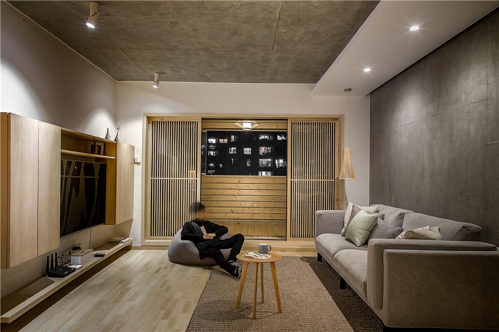日式风格,10-15万装修,100平米装修,三居室装修,灰色