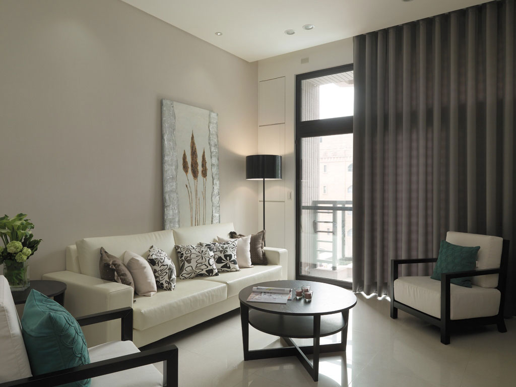 四房装修,100平米装修,10-15万装修,现代简约风格,沙发背景墙,窗帘