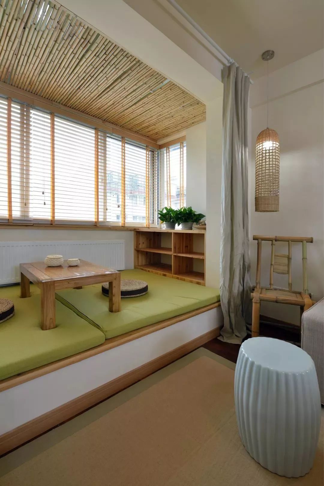 二居室装修,80平米装修,5-10万装修,日式风格,原木色,榻榻米