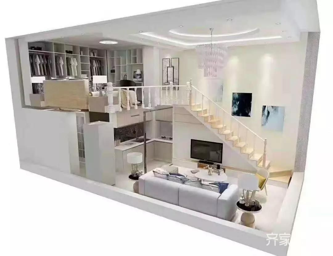 48平米loft装修效果图,40平米loft装修2室一厅 6万48平米北欧loft装修效果图,萨尔斯堡装修案例效果