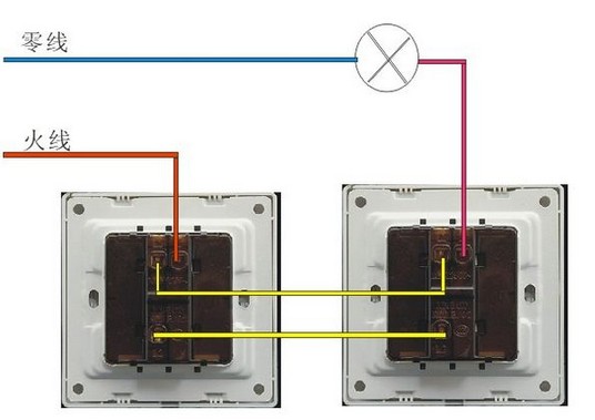 一个开关控制一个灯怎么接线