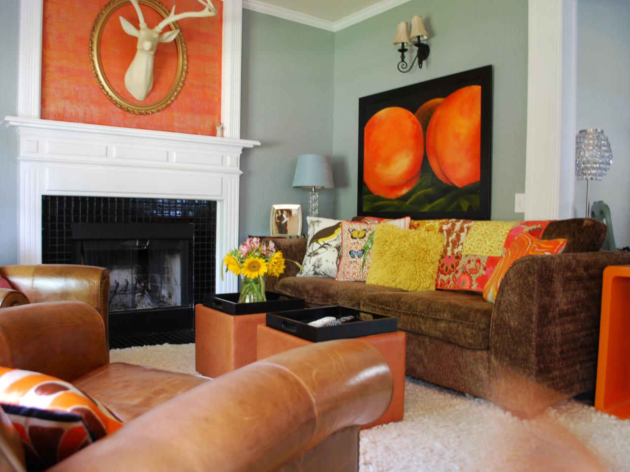 客厅,其它,北欧,橙色