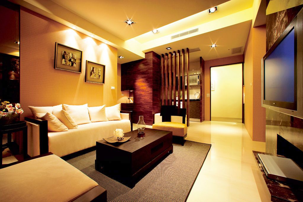 客厅,中式,黄色