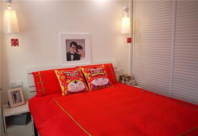 温馨宜家风婚房床品效果图3/5