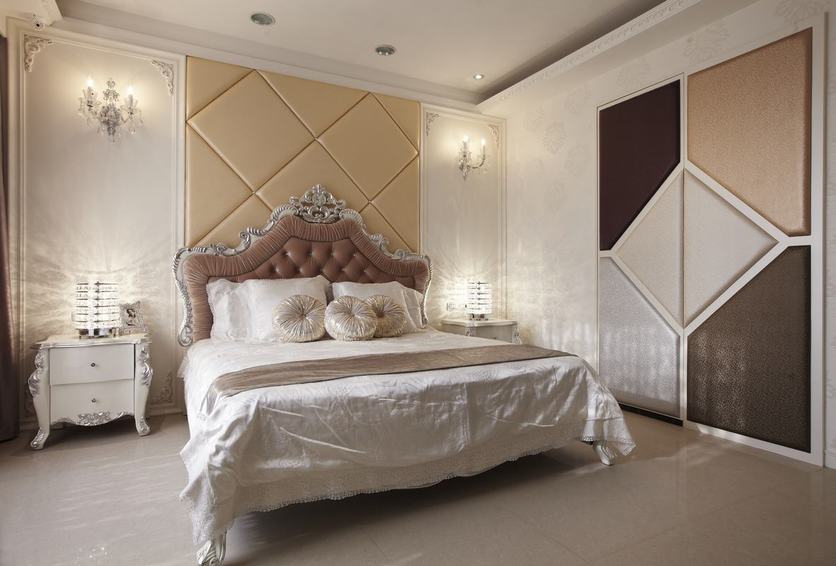 新古典风格卧室床头软包设计
