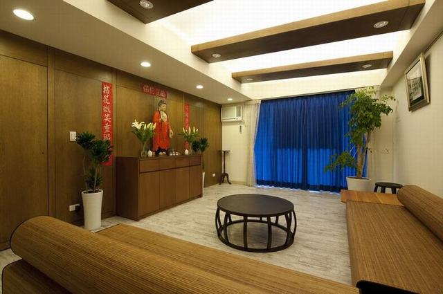 复古日式和风 客厅装潢欣赏1/4