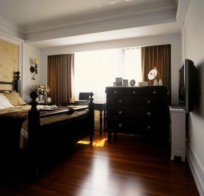 卧室,其它,美式,黑色