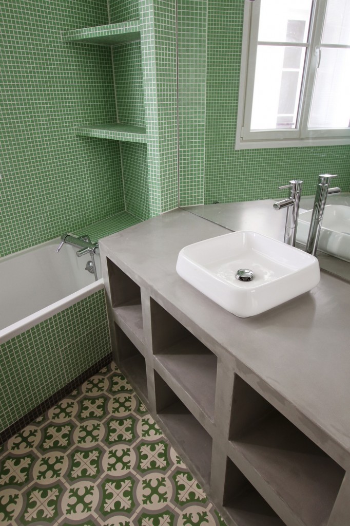 卫生间,背景墙,其它,现代,白色,绿色