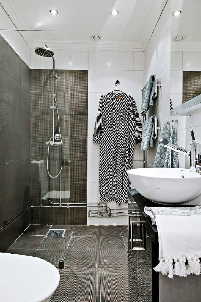 时尚摩登北欧风情卫生间淋浴装饰设计