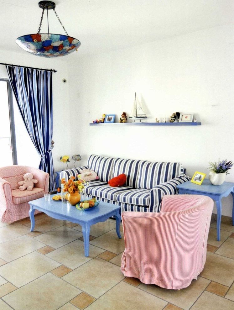 客厅,背景墙,吊顶,窗帘,其它,地中海,白色,粉色,蓝色