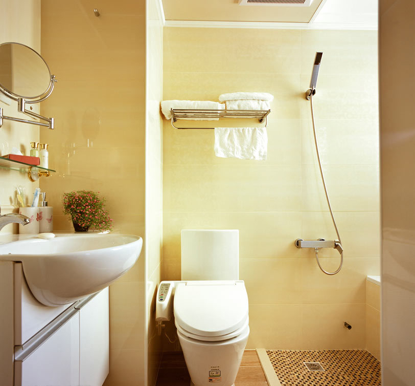 美式风格三室一厅卫生间设计效果图