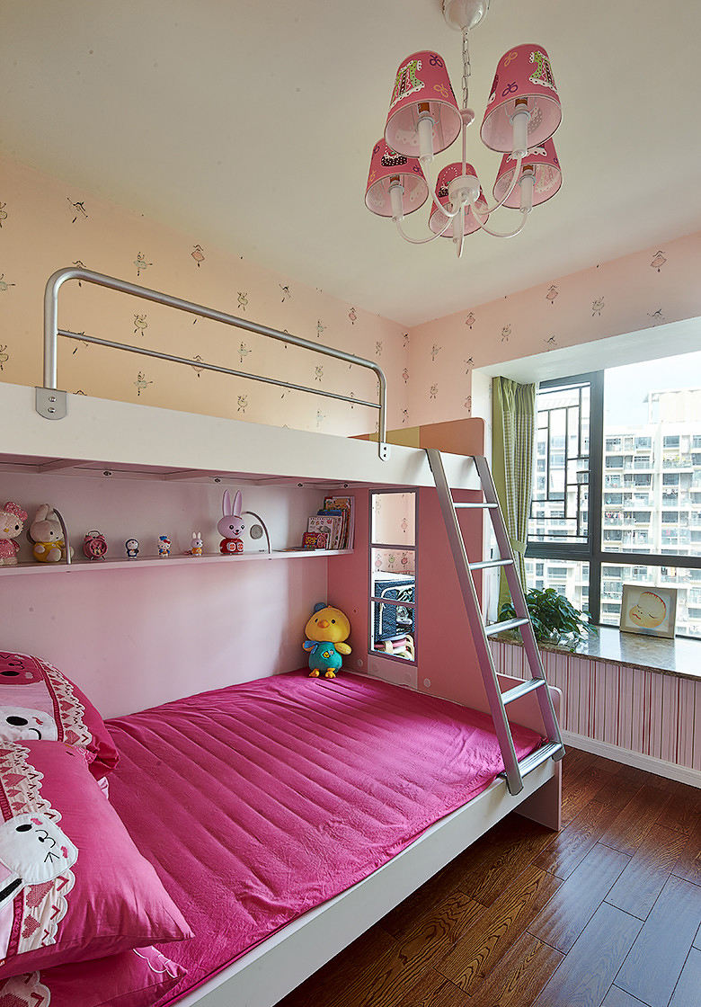 儿童房,现代,宜家,粉色